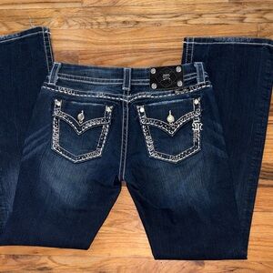 Miss Me Dark Blue Boot Cut Jeans/Easy boot#new#bling#scandigirl#Y2K#flare#booty